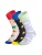DillySocks Sokken ‘Sky Sparks’  blauw / pastelgroen / rood