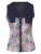 KOROSHI Blouse  navy / grijs / violetblauw / karmijnrood