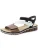 Rieker Sandalen met riem  bruin / zwart / wit