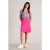 White Stuff Coral Velvet Skirt Bright Pink