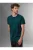 TRIGEMA T-Shirt Henley kraag saffier, Effen