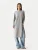 GOBI Cashmere Gebreide jurk ‘Gobi Cashmere Side-Slit Maxi Dress’  grijs