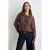 TRENDYOLMİLLA Dames Bruin Effen Lang Oversized Overhemden