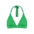 Cyell voorgevormde halter bikinitop met lurex groen