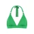 Cyell voorgevormde halter bikinitop met lurex groen
