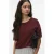 VERO MODA top roodbruin broderie