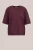 WE Fashion – Dames oversized jersey T-shirt met kant – Oversized – Aubergine – Katoen –