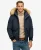 Superdry Mannen Everest Pufferbomberjack met Capuchon Blauw