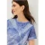 Cecil Dames Shirt in burnout look in Blauw