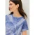 Cecil Dames Shirt in burnout look in Blauw