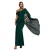 Asymmetrische Chiffon en Scuba Jurk Dames Goddiva Maxi