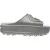 Gucci GG Logo Glanzende Slippers in Zilver Rubber