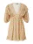 Nasty Gal Jurk  beige / geel / perzik / zwart
