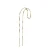 Abrazi gold plated oorbel Thunder Threader