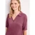 Street One Dames Jersey poloshirt met korte mouwen in Roze