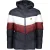 Lyle & Scott Heren Kleur Blok Puffer Jack (Marineblauw/Wit/Rood)