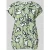Tom Tailor Loose fit blouse met korte mouwen van pure viscose met all-over motief