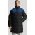 Lyle & Scott lange gewatteerde zwarte pufferjas