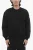 Fleecekatoenmix Easy Fit ronde hals sweatshirt in zwart