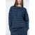 Lollys Laundry loose fit gestreepte broek – donkerblauw