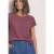 Street One Dames Shirt van kant met ronde hals in Roze