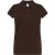 JHK Dames/Dames Regular Poloshirt (Chocolade)
