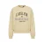 Retour Jeans oversized sweater met print en tekst – beige