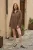 Gestructureerde Oversized Lange Shirt met Knopen Sluiting