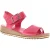 Hush Puppies Dames Sandalen Lage Wedge Ellie Leer Gesp roze