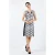Zwart-witte mouwloze jurk