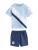 Next Set  marine / pastelblauw / wit