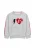 MINOTI Sweatshirt  grijs gemêleerd / pink / rood / zwart