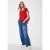 Street One Dames Blouse in effen kleur in Rood