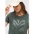 Cecil Dames Shirt met folieprint in Groen