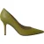 Jimmy Choo Agnes Pareldruk Slangenhuid Pump in Geel Leer