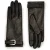 AllSaints Yuna Gloves Black/warm Brass