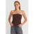 Strapless Fitted Peplum Blouse