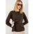 Dames Langslijf T-shirt met Ronde Hals en Strikdetail