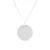 40 cm zilveren ketting en 22 mm medaille