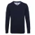 Asquith & Fox Herenkatoenrijke V-hals trui (Franse marine)