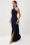 TRENDYOLMİLLA Dames Donkerblauw Effen Maxi Mouwloos Recht Avond & Gala Jurk