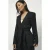 Dante6 Sera Belted Linen Blazer Raven