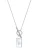 Hey Happiness Ketting ‘Shell T-Bar’  zilver