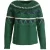 River Woods Crew Neck Round Jacq Swt Ls Green