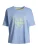 salzhaut Shirt ‘Paradise’  blauw / mintgroen