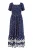 Mela London Zomerjurk  navy / wit