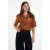 Tramontana gebloemde blouse donker oranje