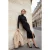 TRENDYOLMİLLA Dames Zwart Effen Midi Lang Avond / Dagelijks Bodycon Jurken