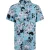 Bench Heren Gebloemd Relaxed Fit Overhemd (Sky)