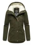 Marikoo dames winterjas met teddyfleece voering & capuchon